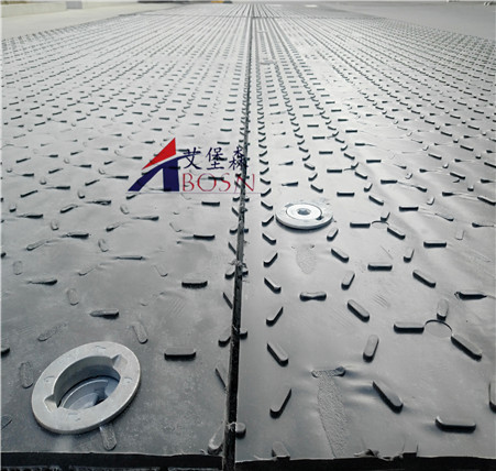 空心防滑路垫板上下无缝搭接解决板材边角卷翘难题