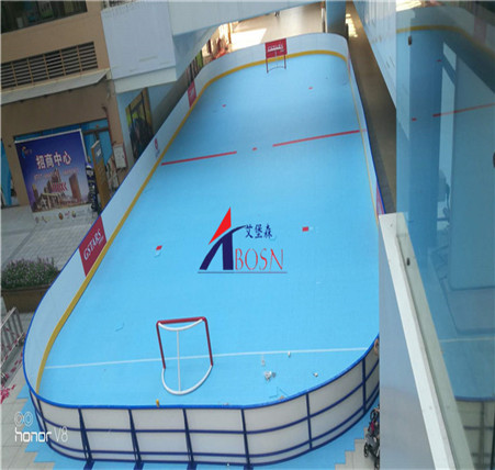 Abosn轮滑球围栏板墙助力冰雪轮滑进校园