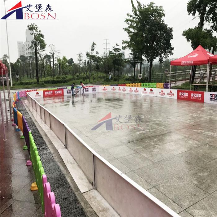 学校专用旱地轮滑场围挡 轮滑训练专用界墙