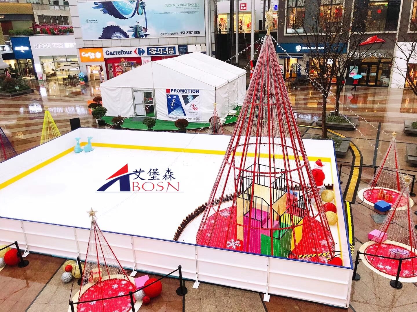 溜冰场地围栏属性