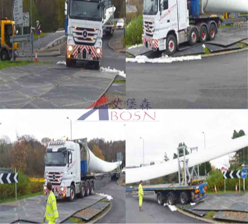 双面防滑铺路垫板应用